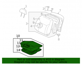 Водительское сидение Mitsubishi Galant 04-07 без airbag
