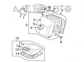 Водительское сидение Mitsubishi Galant 04-07 без airbag