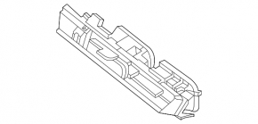 Deflector central cromat pentru conducta de aer pentru bordul Kia K5 21-24, cu sistem start-stop