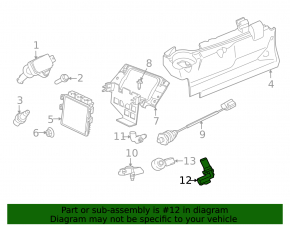 Датчик положения коленвала Jaguar F-Pace X761 17-24 3.0t AJ126