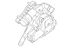 Корпус термостата в сборе Hyundai Tucson 22-26 1.6T HEV пластик