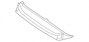 Губа переднего бампера VW CC 09-12 R-line