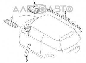 Подушка безопасности airbag переднего правого сиденья Mini Cooper F56 3d 14-24 обрезан провод