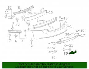Насадка глушителя правая Chevrolet Malibu 19-25