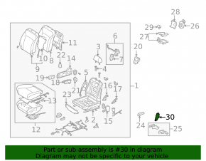 Мотор регулировки пасажирского сидения Lexus RX350 RX450h 10-15