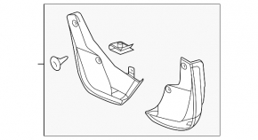Flaps fata 2 buc Chevrolet Trax 15-22