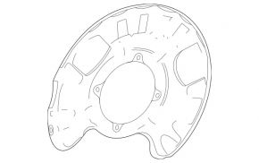 Кожух тормозного диска задний правый Mercedes W167 GLE 350 450 20-26