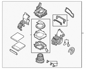 Корпус печки Mazda CX-9 16-23