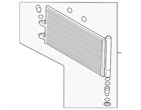 Радиатор кондиционера конденсер Volvo V60 19-25 T5, T6, T8