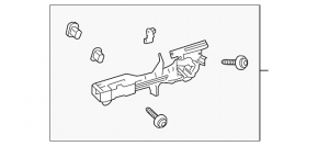 Механизм ручки двери задней правой Toyota Rav4 13-18 keyless
