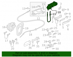 Механизм ручки двери передней левой Audi A4 B9 17-25
