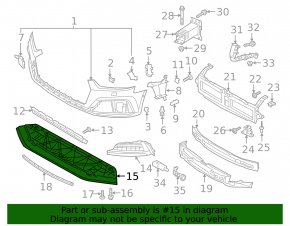 Защита переднего бампера Audi A5 F5 18-19