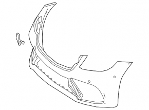 Bara față nefinisată Mercedes Clasa S W222 18-20 AMG pachet