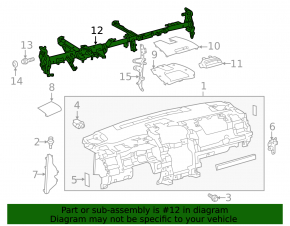 Труба подторпедная усиление Toyota Camry v50 12-14 usa