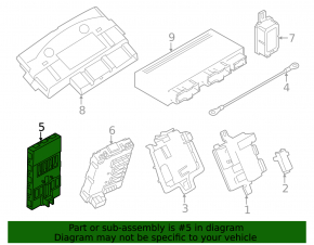 BCM body control module BMW 3 F30 12-18