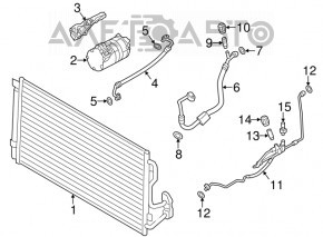 Компрессор кондиционера BMW X5 F15 14-18 3.0D