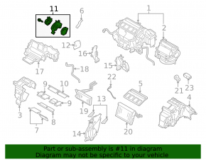 Актуатор моторчик привод печки кондиционер MODE Subaru Outback 10-14