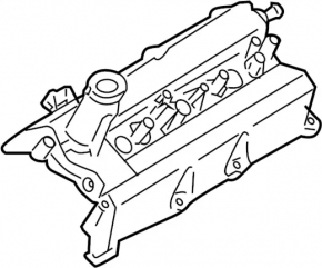 Крышка клапанная передняя Nissan Murano 03-07 3.5