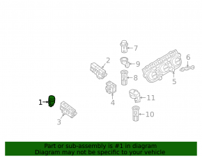 Кнопка Start-Stop Volkswagen Golf 15-21