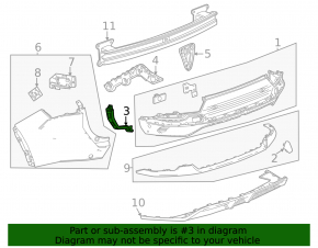 Suport bara spate dreapta Chevrolet Equinox EV 24-26