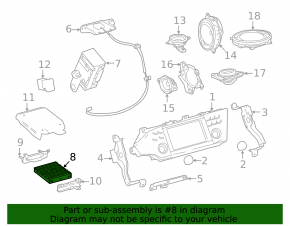 Amplifier Speaker Toyota Avalon 13-18