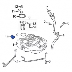 FUEL PUMP COMPUTER CONTROL MODULE Ford Edge 19-24