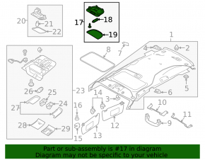 Плафон освещения пассажир Subaru Outback 10-14