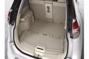 Коврик багажника ткань передний Nissan Rogue 14-17 беж под 2 ряда