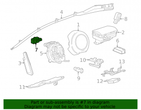 Датчик подушки безопасности передний левый Chevrolet Malibu 13-16