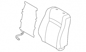 Пассажирское сидение Toyota Camry v50 12-14 usa без airbag, механическое, ткань серое, под химчистку