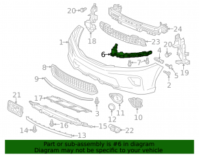 Suport bară față stânga-far Honda Accord 13-15 2d