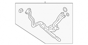 Bobina de aer condiționat a condensatorului-compresor Infiniti JX35 QX60 14-17 Hibrid