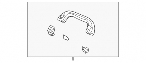 Ручка потолка задняя левая Mazda CX-30 20-23 серая
