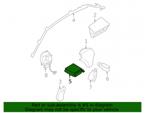 Modulul airbag SRS computer pentru airbag-urile de siguranță Mazda3 03-08 HB