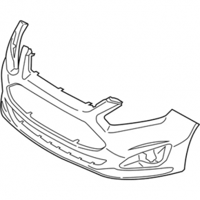 Бампер передний голый Ford C-max MK2 13-18 usa под крюк