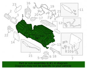 Печка в сборе BMW X3 G01 18-24