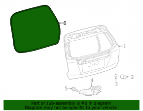 Уплотнитель резина двери багажника Toyota Prius V 12-17