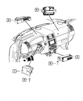 Systems Interface Module Dodge Charger 15-14 рест