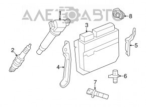 Блок ECU компьютер двигателя Lexus ES350 13-15