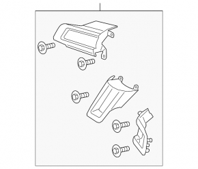 Capac volan cromat Ford Mustang mk6 15-23, zgârieturi, lipit