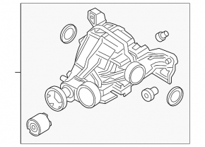 Задний дифференциал редуктор Porsche Cayenne 19-26 2.9T, 3.0T