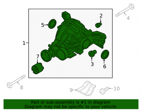 Задний дифференциал редуктор Porsche Cayenne 19-26 2.9T, 3.0T