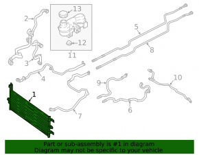 Radiator suplimentar de răcire cu apă pentru Mini Cooper Countryman F60 18-24, 1.5, S, E, ALL4
