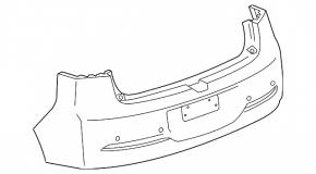 Бампер задний голый Chevrolet Volt 11-15