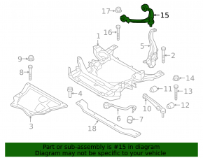 Рычаг верхний передний правый BMW X5 F15 14-18 -30 min