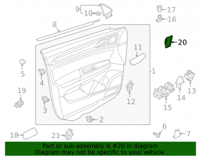 Кнопка блокировки дверей передняя левая VW Atlas 24-26