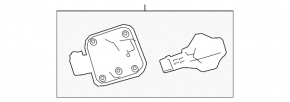 Корпус лючка бензобака Lexus RX350L 18-22 long