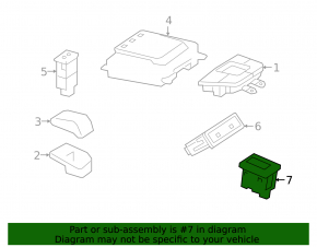 USB HUB Mercedes X247 GLB 20-26 передний, 1 type-C, тип 1