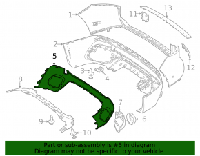 Ornamente bară spate Mercedes X247 GLB 20-23, cromate, zgârieturi, crăpături, suport defect