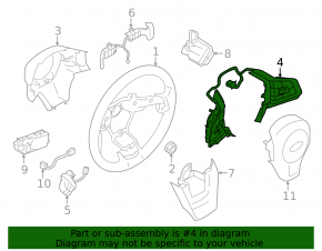Кнопки управления на руле Subaru XV Crosstrek 18-23